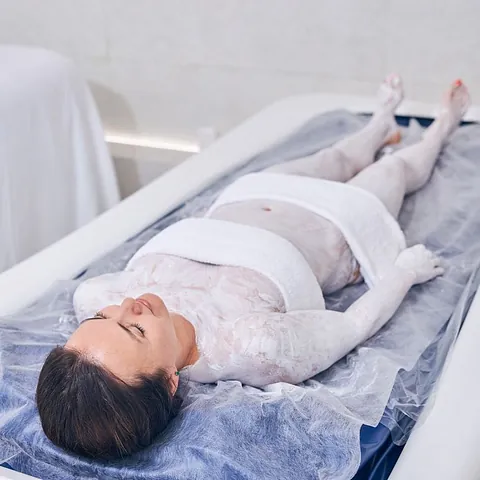 mujer en presoterapia